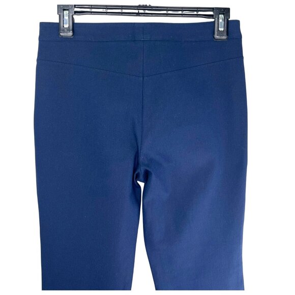 Theory Womens Treeca Navy Slim-Fit Cropped Pants Size 0 - Picture 7 of 13